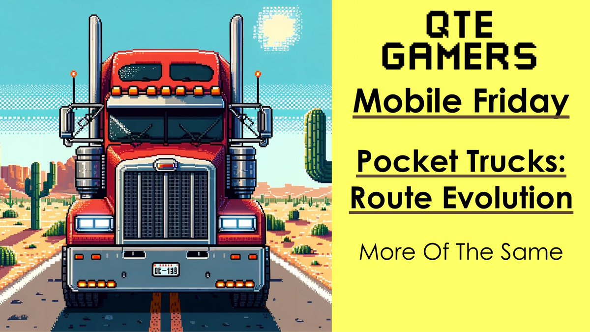 qtegamers's tweet image. This week&apos;s #Mobile game is @NimbleBit&apos;s Pocket Trucks: Route Evolution. It&apos;s fine. If you&apos;ve played #NimbleBit games, you know what to expect. but it feels old with a poor tutorial, poor U.I, and some odd choices.
qtegamers.blogspot.com/2024/08/mf-ptr…