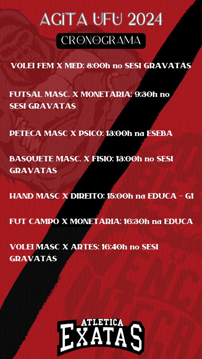 ExatasUfu's tweet photo. Horários do agita:

Saída do exatas móvel: arq ou demoro https://t.co/Msu92daaH9