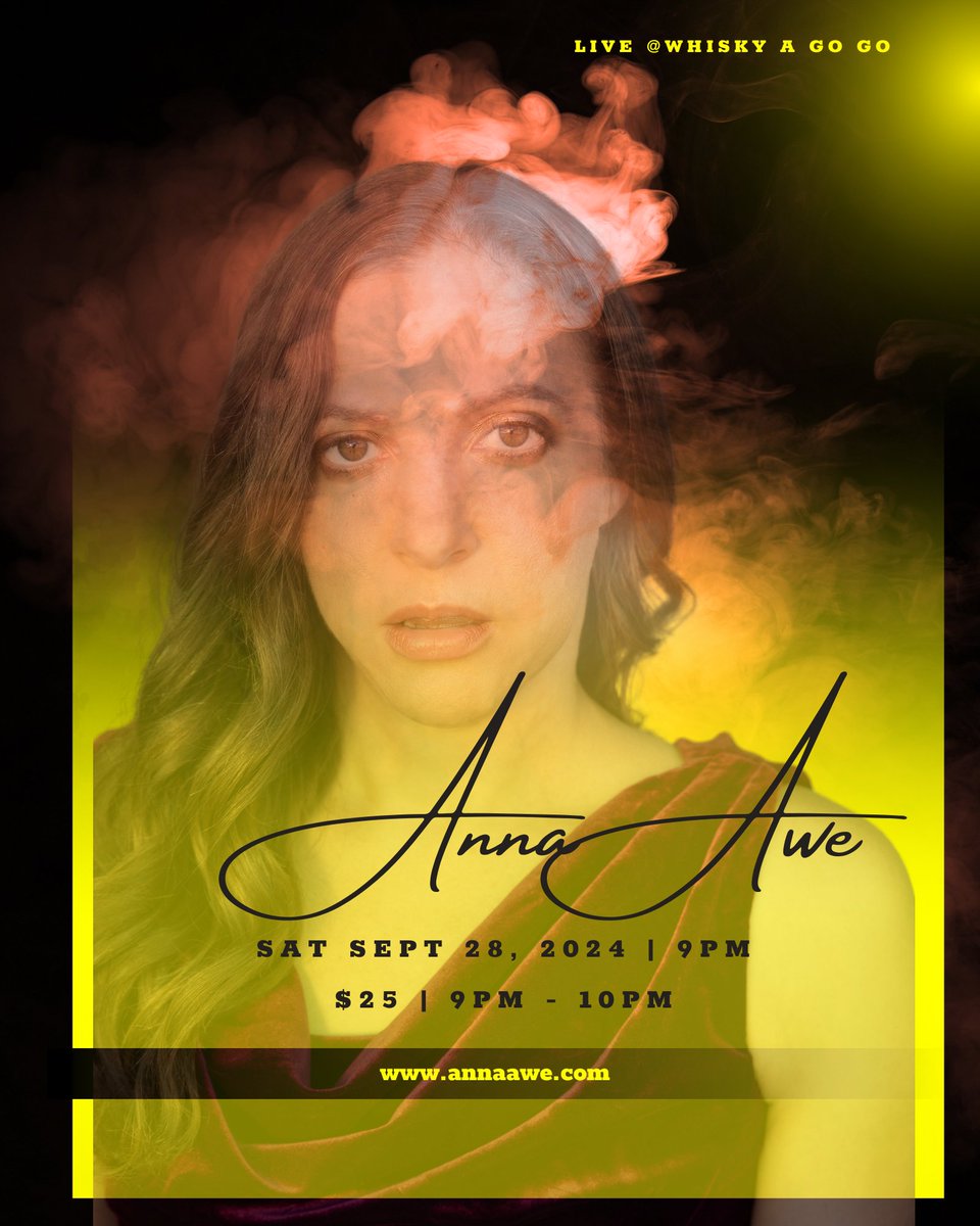 Have you gotten your tickets yet for Anna Awe's music show on Sept 28th?  Click the link below or the link in bio to buy now:  #rockmusic #popmusic #electronicmusic #livemusic 
eventbrite.com/e/anna-awe-liv…