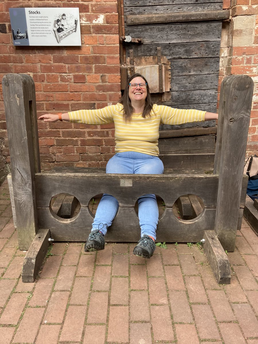 Got a taste of punishment for disorderly behaviour on a visit to Bewdley in Worcestershire today!! 😂…Don’t worry …it was lovely visit with friends and I really enjoyed! 😊