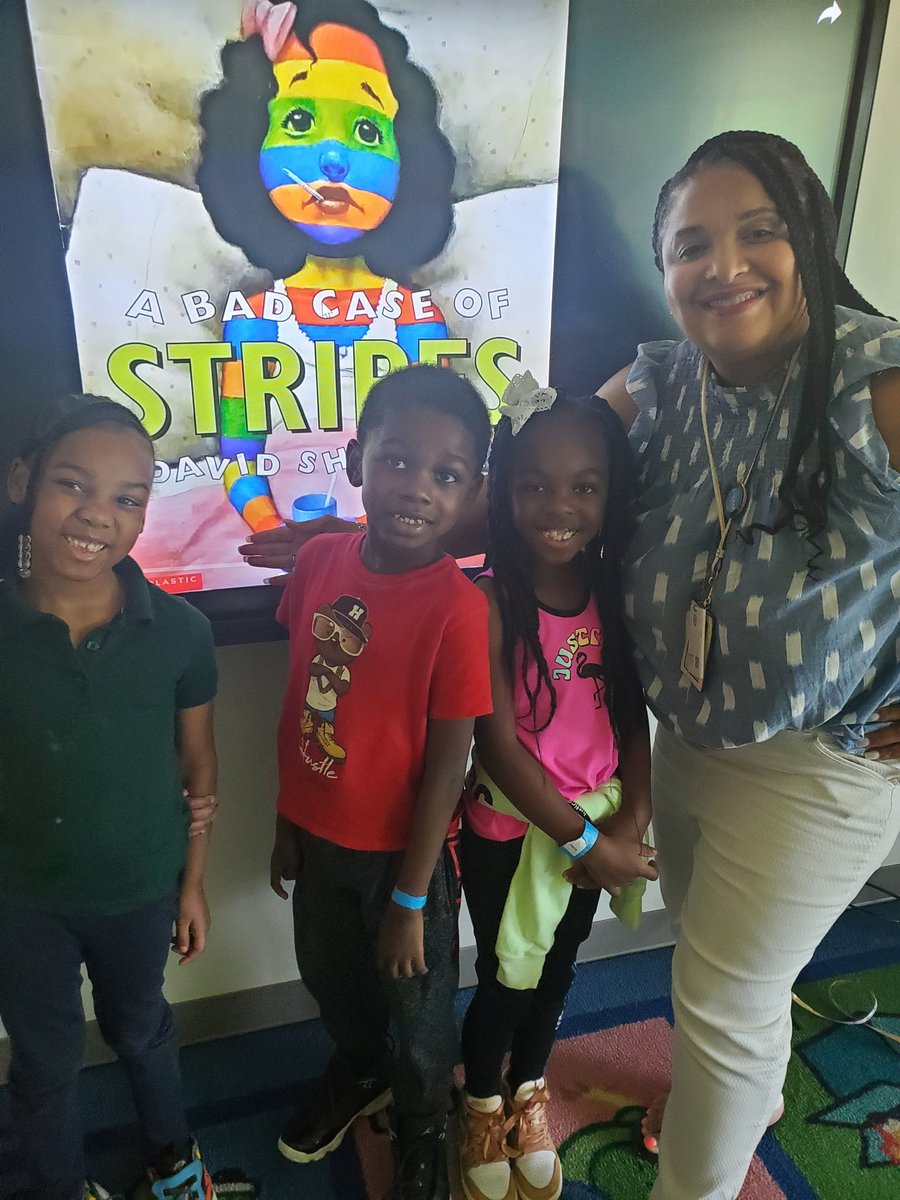 HAES Trailblazer (@haesmedia) on Twitter photo It's National Book Lovers day! Mrs. Pollard and her crew have A Bad Case of Stripes! 📚 <a href="/APSHAES/">Harper-Archer Elementary School</a> <a href="/APSMediaServ/">APS Media Services</a> <a href="/ClayPerkinsHAES/">Gretchen</a> <a href="/CrystalJanuary/">Crystal January</a> <a href="/Meleisa4Gifted/">Meleisa Pollard, Ed.S</a> It's National Book Lovers day! Mrs. Pollard and her crew have A Bad Case of Stripes! 📚 <a href="/APSHAES/">Harper-Archer Elementary School</a> <a href="/APSMediaServ/">APS Media Services</a> <a href="/ClayPerkinsHAES/">Gretchen</a> <a href="/CrystalJanuary/">Crystal January</a> <a href="/Meleisa4Gifted/">Meleisa Pollard, Ed.S</a>