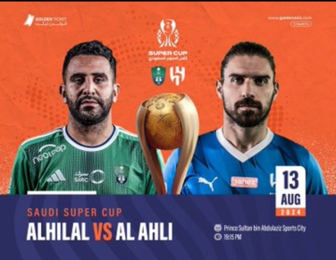 اقتربت المتعة 😍🔥!

متاحة الان! تذاكر مباراة الهلال و الاهلي ضمن مباريات السوبر السعودي 👏👏

لشراء التذاكر عبر الرابط في البايو 👇🎫✅: