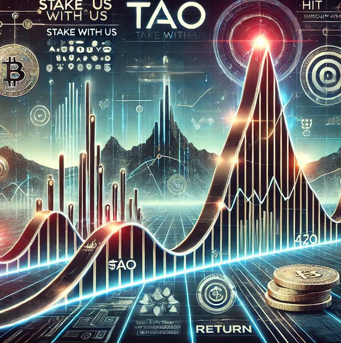 🚀 $TAO has been a rollercoaster—dipping below $200 one week and bouncing back to $300 the next! 🎢 Take advantage of the volatility by staking with us @Taostation. Start with a 45% return of the 18% validator fee, and as we stake more TAO, we can push the cap to 75%! Let’s hit