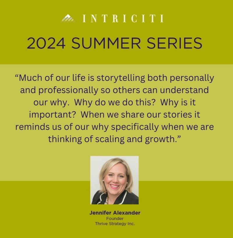 This week, our fractional CFO (and founder of Thrive Strategy) Jennifer Alexander shared some great insights at a panel discussion, 'On Scale' hosted by Alana Walker Carpenter 
Watch here - buff.ly/3M6a8Vf 
#Intriciti2024summerseries #GrafMartinCommunications