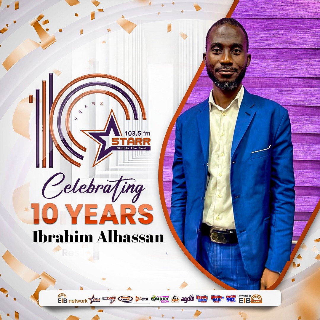 Celebrating 10 Years of Impact, Resilience &amp; Excellence in Broadcasting...

#StarrFM #EIBNetwork <a href="/IBGlobe/">I.B</a>