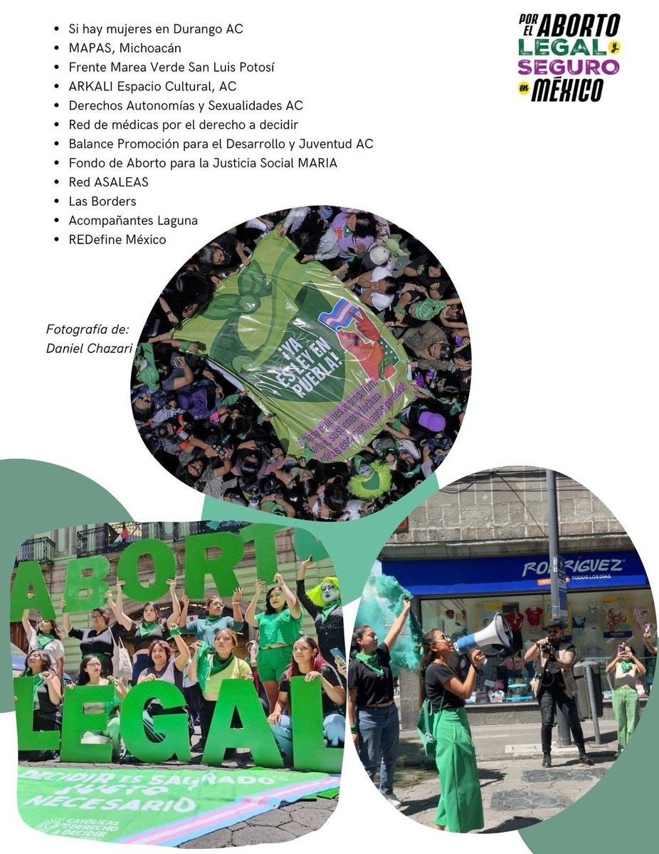 Organizaciones del Encuentro Nacional por el Aborto Legal y Seguro en México reconocemos la reforma histórica que despenalizó el aborto en #Puebla el pasado 15 de julio y hacemos un llamado para su pronta publicación en el Periódico Oficial del Estado
#AbortoLegalPuebla