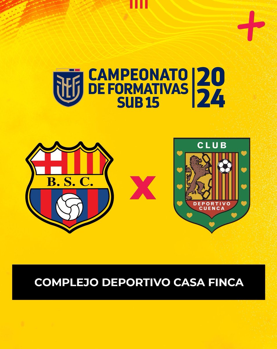 BSCEutimios's tweet photo. Inicia el partido ¡Vamos Eutimios! 👊🏼
#BSCvsCuenca
#CampeonatoDeFormativasU15
Transmisión BSC TV 📺
https://t.co/X60j6X4aLa https://t.co/lsi9BXNfPg