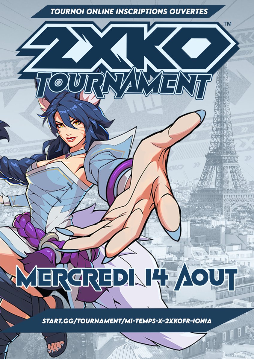 𝐌𝐢 𝐓𝐞𝐦𝐩𝐬 𝐱 𝟐𝐱𝐊𝐎𝐅𝐑 : 𝐈𝐨𝐧𝐢𝐚 

Deviendrez-vous le roi incontesté de cette Alpha ? Rendez-vous Mercredi pour affronter les meilleurs joueurs d'Europe. 

🛜 Online 
🥊1v1 
🫂 256 joueurs 
⌛️Mercredi 14 à 19h 
✈️Seulement pour l'Europe

Ne loupez pas cette occasion,