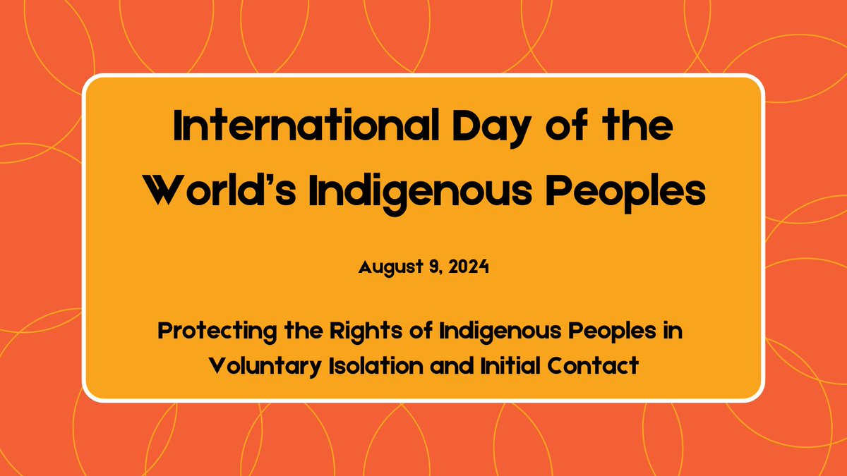 Today, we celebrate Indigenous Peoples worldwide.

We honour the Peoples who have created and told stories on this land for generations, and we continue to amplify their voices, stories, and art today.

More about the 2024 theme➡️ un.org/en/observances…

#IndigenousPeoplesDay