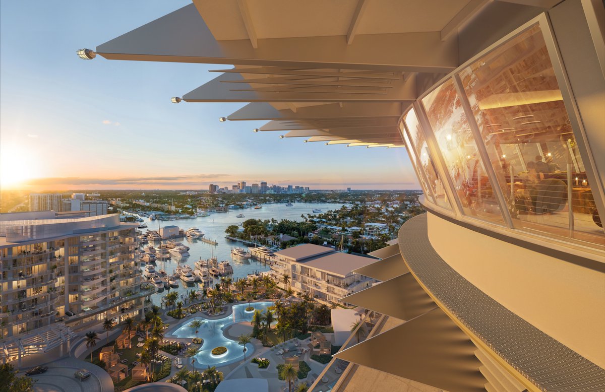mayidelavega's tweet photo. The iconic spire-topped tower at Pier Sixty-Six was recently designated as a historical landmark. More than just a structure, it symbolizes Fort Lauderdale’s identity &amp; represents a pivotal historical era. ☀️

Pier Top Lounge will offer breathtaking views and a lively atmosphere. https://t.co/1dUTzSDYUn