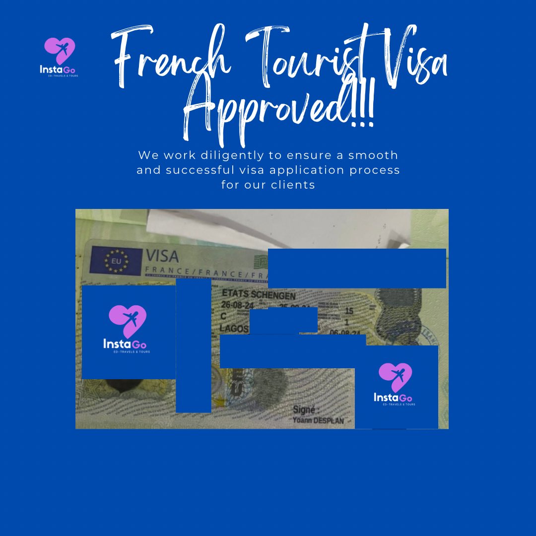 instaG0travels's tweet image. A big congratulations to our client who just got their French visa approved! 🥳🥳🥳🥳🥳🥳🥳🥳

This could be you too, if you make that bold step towards your next vacation or travel plans. 

Contact us today to get started #instago #visagranted