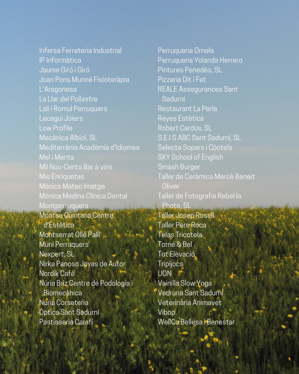 Agraïm a tots els establiments amics la col·laboració amb la Festa de la Fil·loxera 2024. Sou imprescindibles! 💛