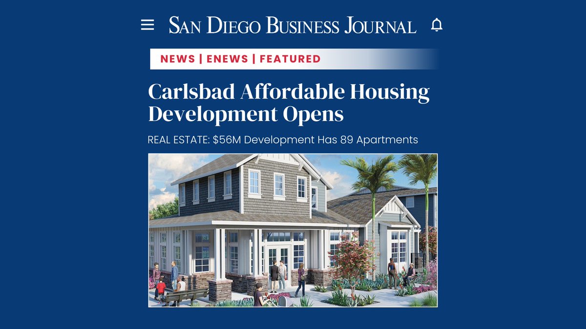 A new affordable housing development, Pacific Winds, has opened in Carlsbad after a 12-year effort by Orange County developers Innovative Housing Opportunities (IHO) and C&amp;C Development. The $56 million project offers 89 apartments with playgrounds, a village green, and a club...