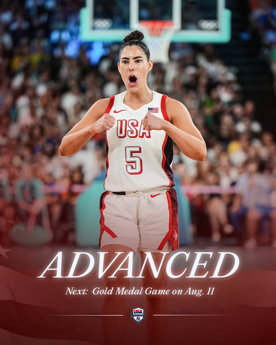 60 Consecutive Olympic Victories.

On Sunday, we go for the gold medal. 

🇺🇸 #USABWNT x #Paris2024 #Basketball