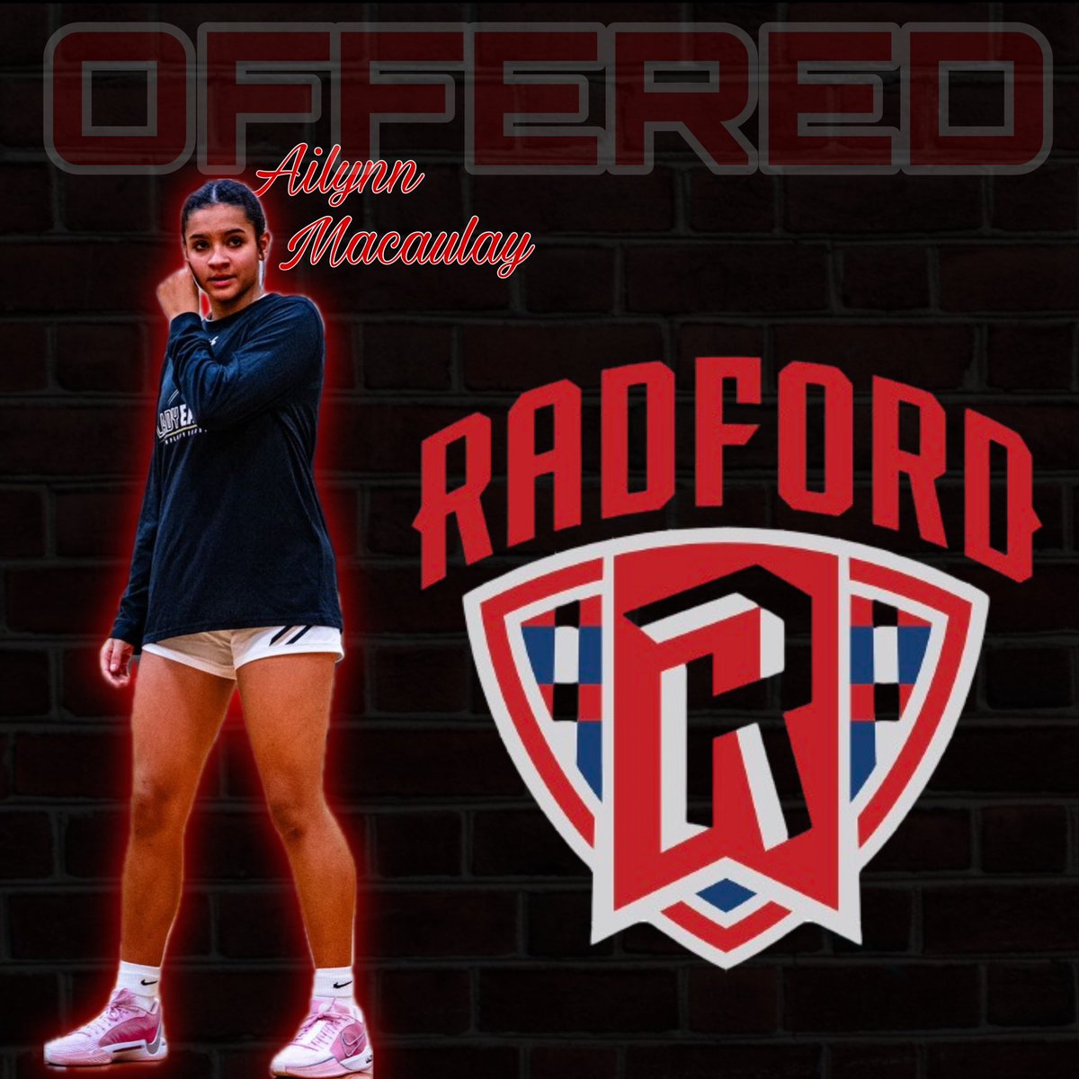 Proud to say after a great conversation with <a href="/coachmcguire/">Mike McGuire</a> I’ve officially been offered a scholarship to play <a href="/Radford_WBB/">Radford Women's Basketball</a>  thank you for believing in me. The work continues <a href="/JonesKim51/">Kim Jones</a> <a href="/GirlsStaunton/">Staunton River Girls Basketball</a>