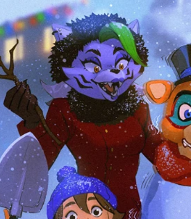 WeeklyRoxyWolf's tweet photo. New Daily Roxanne Post! This time from the Christmas artwork posted from Steel Wool account https://t.co/zbSB4kkfxS