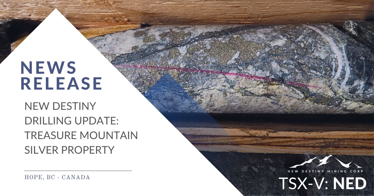 NEDminingcorp's tweet image. New Destiny Mining Drilling Update: bit.ly/4cgoa1f at Treasure Mountain Silver Property, Hope BC
__________
TSX-v: NED 
#NewDestinyMining
#TreasureMountainProperty

#treasuremountainsilver #silver #mining  #preciousmetals #bcmining #canadianmining #investinsilver #tsxv
