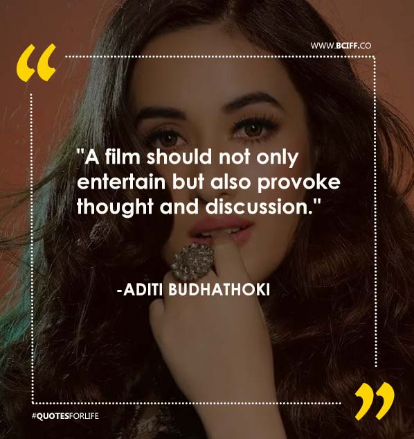 LisaSpeaketh's tweet photo. "A film should not only entertain but also provoke thought and discussion." - Aditi Budhathoki
#AditiBudhathoki #bciff #directorquotes #filmfreeway #imdb https://t.co/q2Vmikdpst