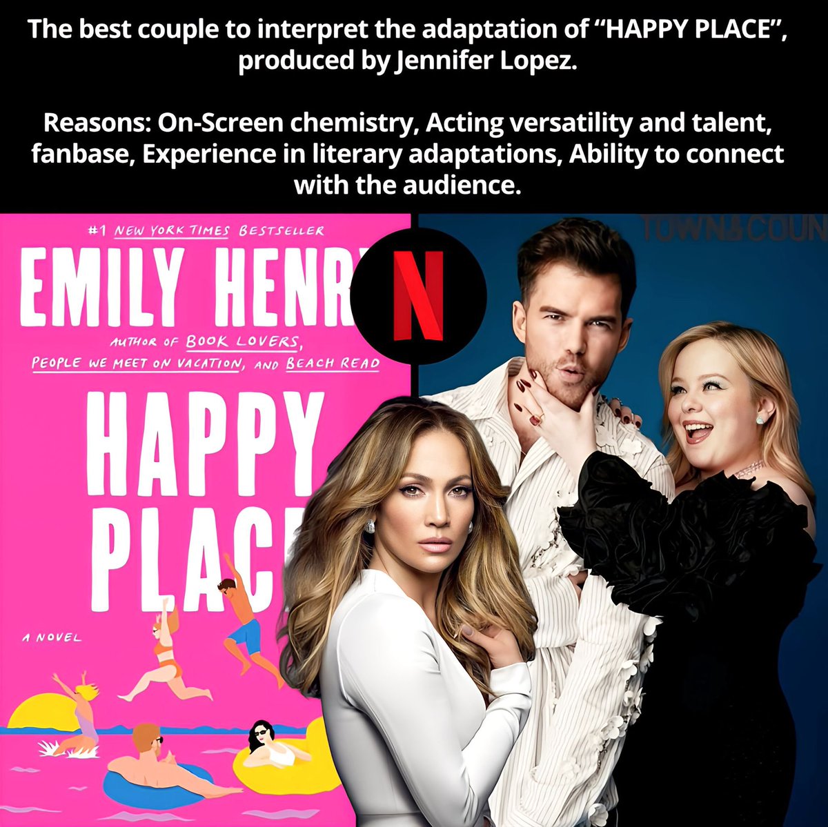 GaelleAppe's tweet photo. Please @JLo they are the best choice for this because #NicolaCoughlan and #LukeNewton have the best chemistry ever 💜💕 https://t.co/ZAkPMJMVqf