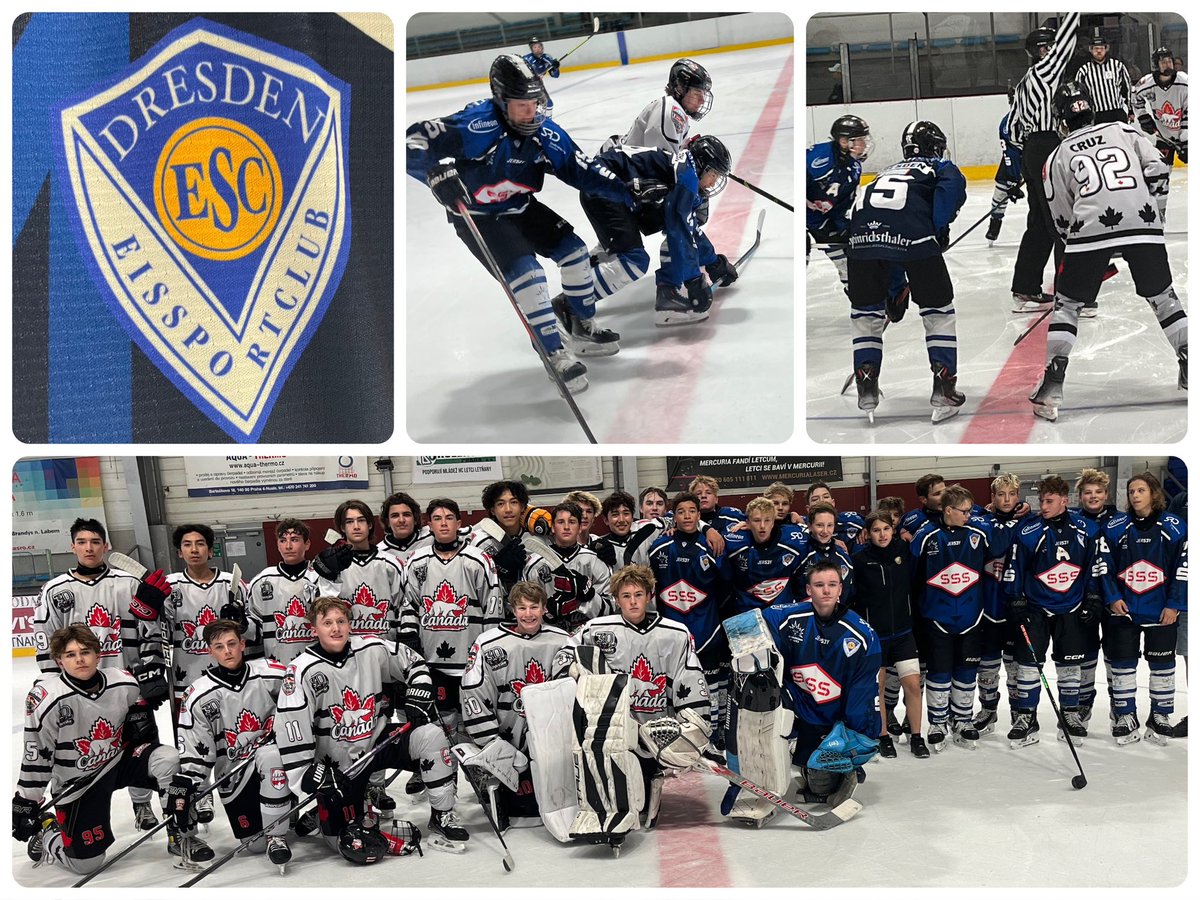 AzorcanGlobal's tweet photo. The #Canada #Bears won two games today at the #Czech Cup in #Prague defeating HC Lev from #Skovakia 4-0 &amp; #Dresden Eissport Club 2-0.
#Czechia #CzechRepublic 
@AzorcanTours 
@2009CanadaBears https://t.co/OL85gGk0Nu