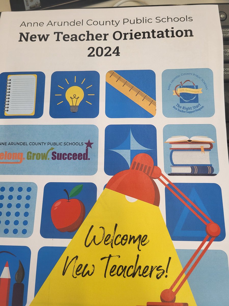 New Teacher Orientation starts next week. We are ready to welcome new teachers!