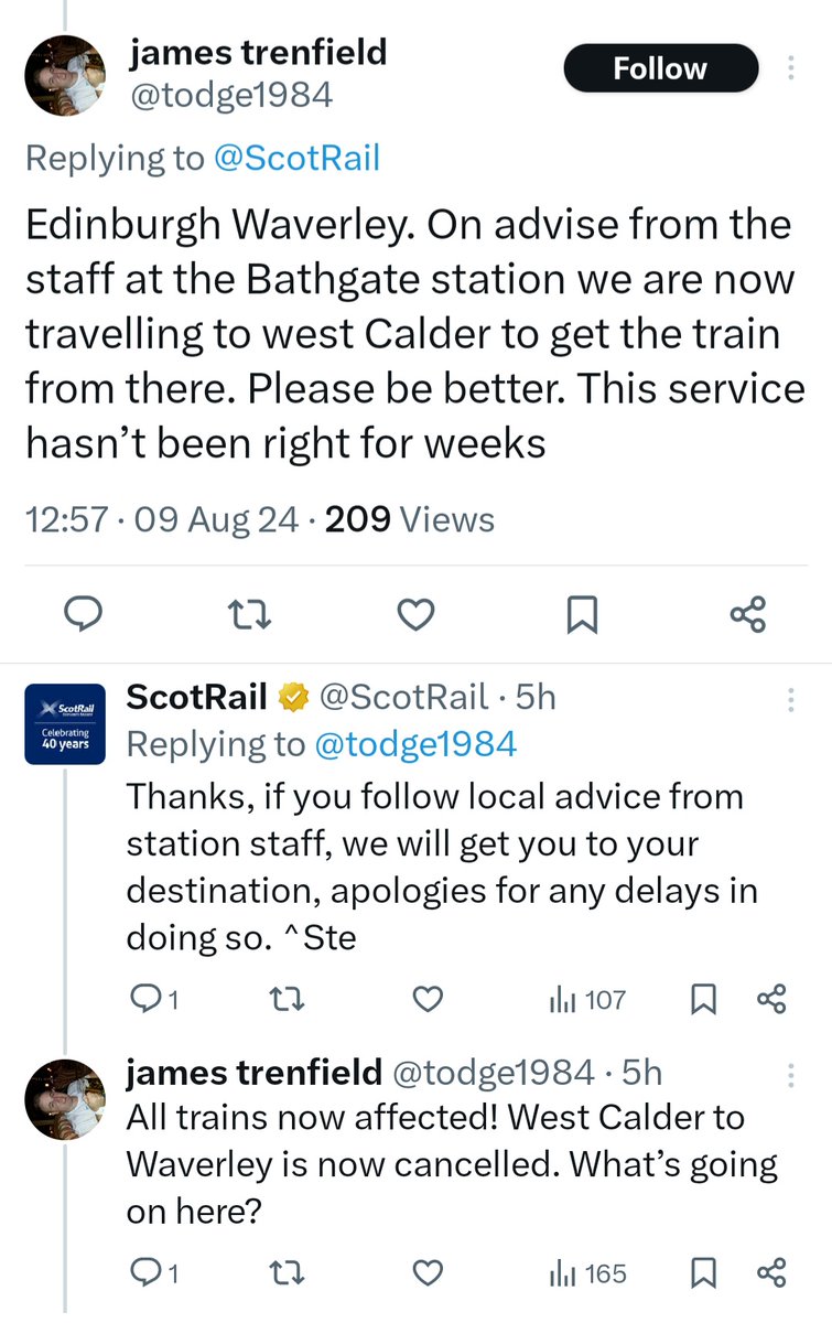 Another day another shambles, what local Councillor was elected on her promise to improve local travel ? <a href="/PaulineBathgate/">Pauline Stafford SNP</a> <a href="/ScotRail/">ScotRail</a>