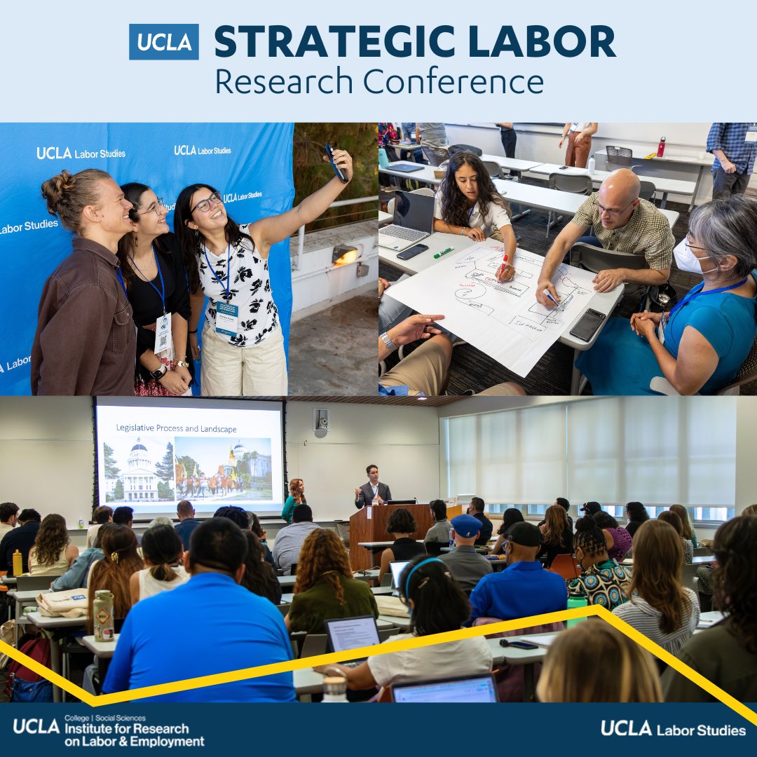 Over the weekend, UCLA Labor Studies hosted the second annual UCLA Strategic Labor Research Conference!📊🔍

The event featured a powerful keynote address by <a href="/GrimKim/">Kim Kelly</a>, interactive skills-building sessions and inspiring panels

🔗Read more at bit.ly/SLRC-2024