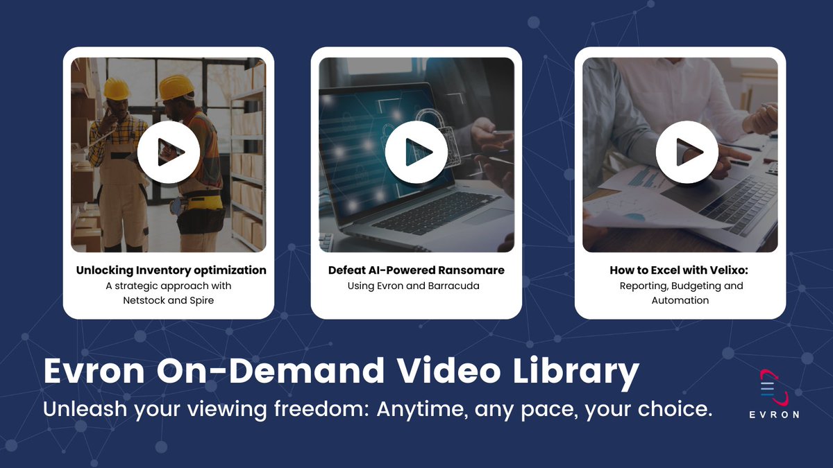 Elevate your knowledge with our curated library of on-demand webinars. From fine-tuning your inventory strategy to outsmarting AI-driven ransomware threats, and becoming proficient with reporting and budgeting tools.

hubs.la/Q02KP-6k0