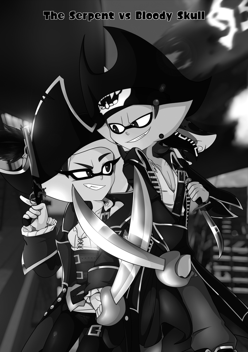 Wpk_12's tweet photo. My old pirate comic I sadly haven't continued on because of personal reasons, it would be nice to go back to, it was fun.
#Splatoon #SplatoonPirates #CaptainSniper #Comic

You, me and the Devil make three [1/8] https://t.co/wTomyqwvdJ