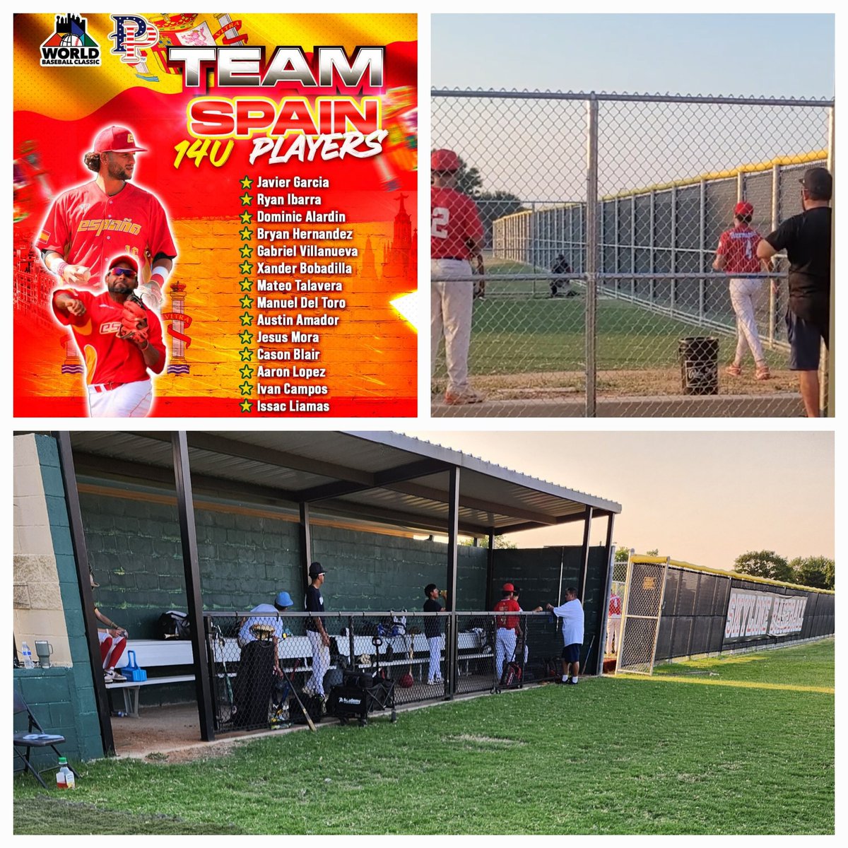 Shoutout to Manuel Salvador Deltoro and Team Spain 14u pulling up to <a href="/Skyline_Raiders/">Skyline High School</a> to get their work in!! Best wishes this weekend competing in the WBC 14U tournament sponsored by  at Waxahachie Sports Complex .