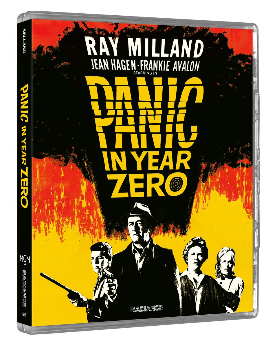 disc_connected's tweet photo. ***ANNOUNCEMENT***
Coming on November 18th in the UK on Blu-ray from @FilmsRadiance: #PanicInYearZero (1962)!
When Harry Baldwin (Ray Milland, The Lost Weekend) takes his family on a fishing trip, their holiday is brutally interrupted as a catastrophic atomic war breaks out, destroying their suburban Los Angeles home. What remains of the United Nations announces on the radio that society has broken down, and the Baldwins realise that they must quickly learn how to navigate this new ‘year zero’, and do whatever it takes in order to survive. Milland stars alongside teen idol Frankie Avalon as well as directing this bleak and visceral apocalypse thriller, described as ‘the most expressive on-the-ground nightmare of the cold-war era’ (Village Voice).
LIMITED EDITION BLU-RAY SPECIAL FEATURES
Mastered in HD from the 35mm fine grain positive by MGM
Uncompressed mono PCM audio
Audio commentary by critic Richard Harland Smith (2016)
New interview with Kim Newman (2024)
Ray Milland archival interview (1972)
Atomic Shock! - An interview with filmmaker Joe Dante (2016, 9 mins)
Trailer
Optional English subtitles for the deaf and hard of hearing
Reversible sleeve featuring designs based on original posters
Limited edition booklet featuring new writing by film critic Christina Newland
Limited edition of 3000 copies, presented in full-height Scanavo packaging with removable OBI strip leaving packaging free of certificates and markings
https://t.co/joXEiAeLUD
#BluRay #PhysicalMedia #BluRays #BoutiqueBluRay #CultMovies #DiscConnected #Radiance #RadianceFilms #RayMilland #FrankieAvalon