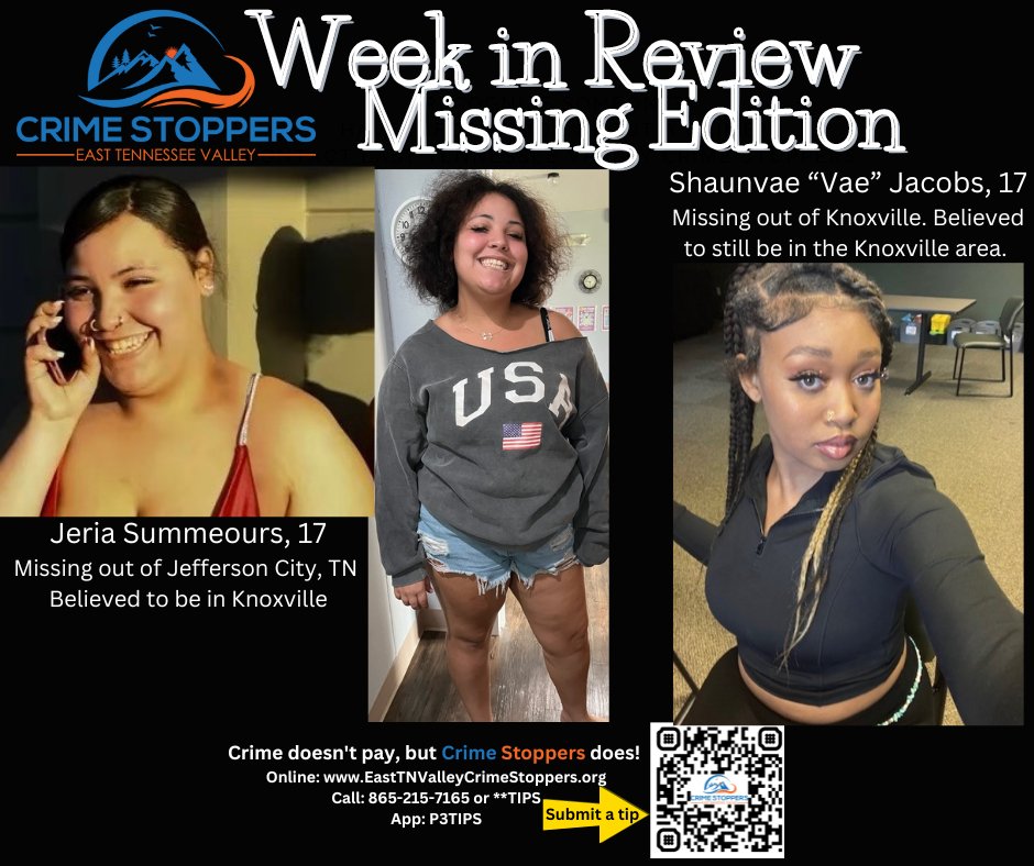tn_crime's tweet image. Do you know where these 2 #missingteens are hiding? They both are believed to be hiding in Knoxville and may be staying with friends who are helping them avoid detection. If you have any information on their whereabouts remain #anonymous and contact East TN Valley Crime Stoppers.
