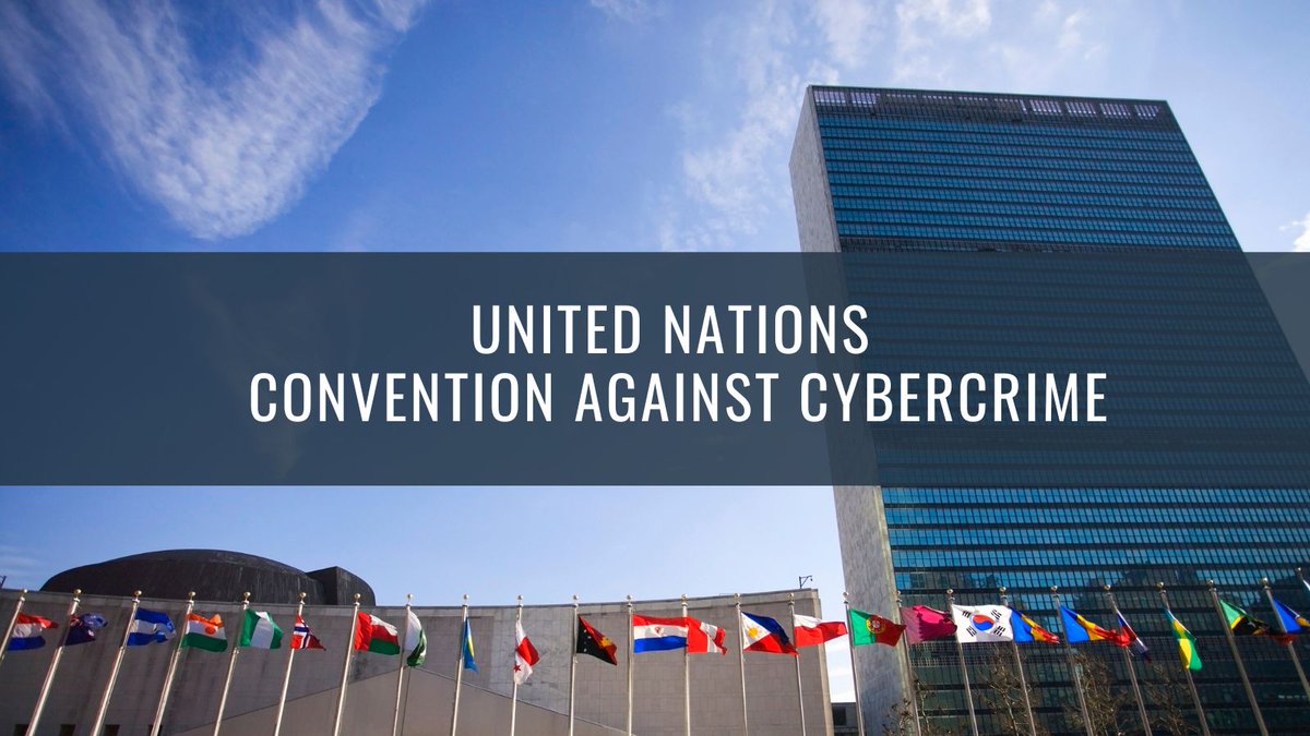 The UN Convention against Cybercrime, successfully concluded yesterday, will support the global fight against cybercrime, such as child sexual abuse. Its unprecedented human rights safeguards promote the trust needed for int'l cooperation &amp; are a benchmark for future instruments.