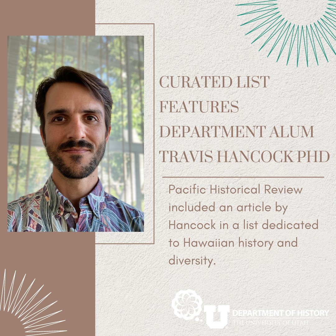 Pacific Historical Review curated a list of articles from the journal focused on Hawaiian history. 

"The Many (De)colonial Lives of Kāpena George Gilley" by alum Travis Hancock is featured in the list.

Articles are free online for a limited time! 
ucpress.edu/blog/65960/rac…