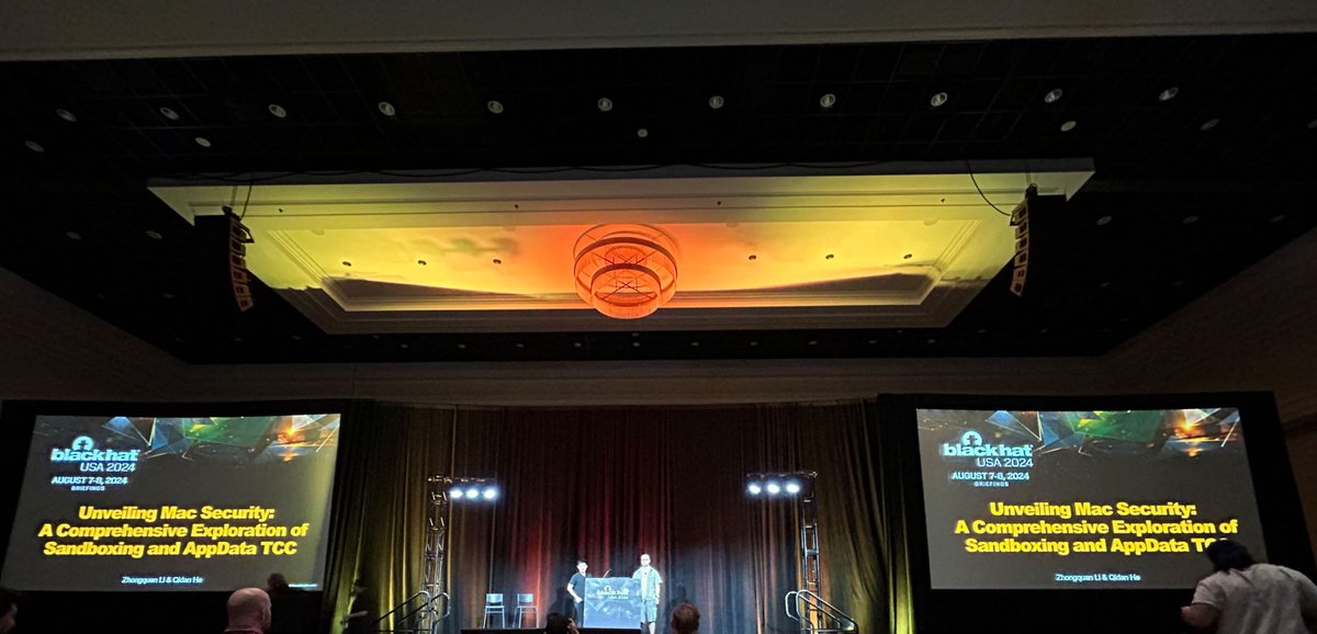 Finished our talk at <a href="/BlackHatEvents/">Black Hat</a> with <a href="/Guluisacat/">Zhongquan Li</a>. Will be hanging around today and tmw at <a href="/defcon/">DEF CON</a> and 0x0G. Chats and meetup are always welcomed.
