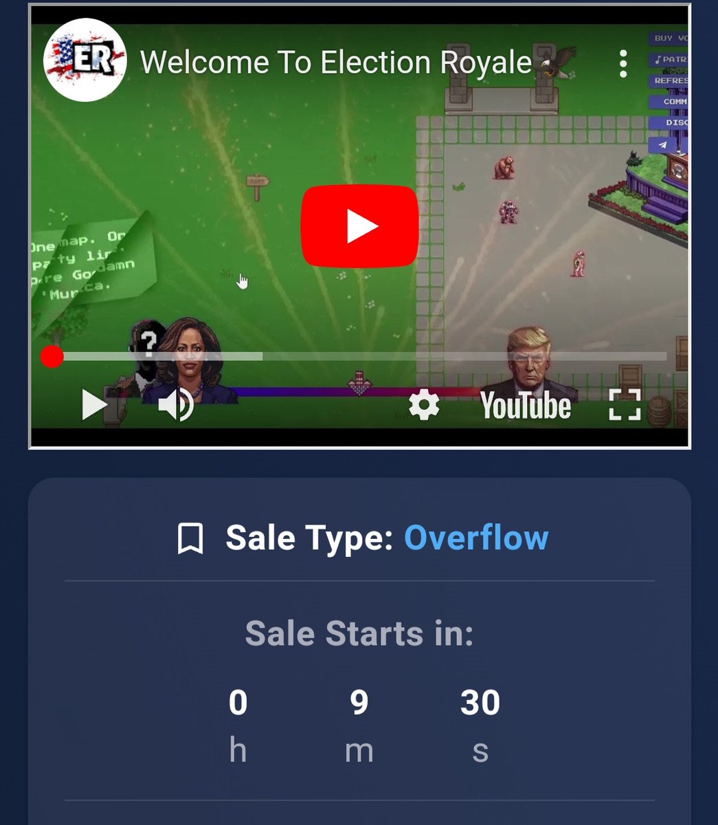 Amazing.  $ER is about to launch. 

#electionroyale ✔️

#Presale #Elections #CNFRG 

Join <a href="/ELECTIONROYALE/">ELECTION ROYALE</a> 👈 and get your spot.