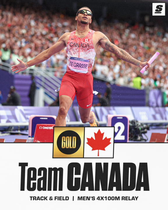 theScore's tweet image. CANADA SHOCKS THE WORLD AND WIN GOLD IN THE MEN'S 4 x 100M RELAY. 🇨🇦

WHAT AN UPSET. 🔥