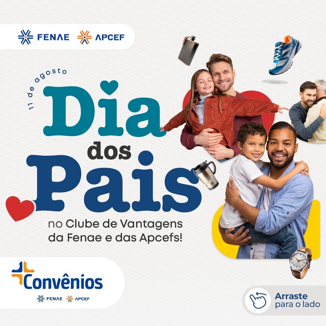 apcefms's tweet photo. 🎁 Se você deixou para comprar o presente do #DiadosPais de última hora, não se preocupe! Acesse a plataforma de convênios da Fenae e Apcefs e encontre presentes incríveis com descontos exclusivos para os associados das Apcefs. https://t.co/ERVbCW4fQR