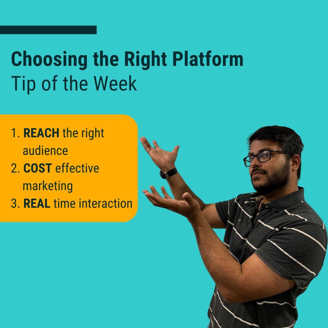 digital_mainst's tweet image. Tip of the Week: Choosing the Right Platform

When it comes to social media, you don't necessarily need to be on every platform, you just need to be active on the platforms your audience is on. 

#DigitalMainStreet #DigitalMarketing #DigitalAdoption #DigitalMarketingTips
