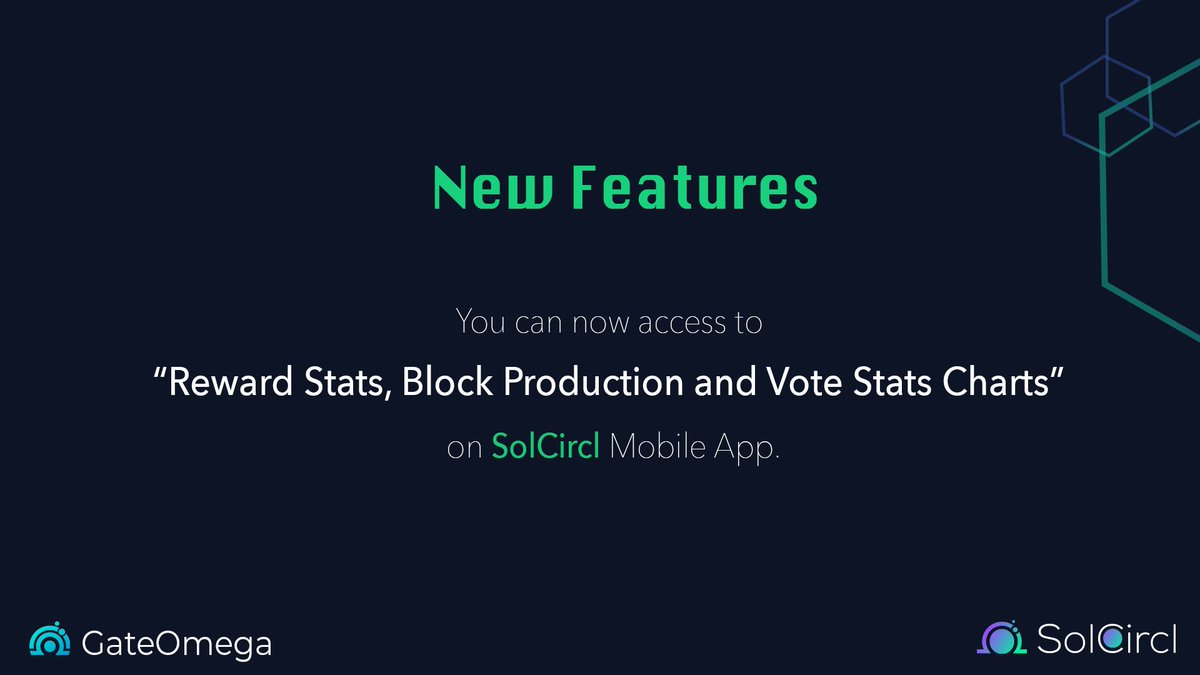 GateOmega's tweet image. We made significant updates to SolCircl Mobile App. 
#solanavalidator #solcircl #solana #MobileApp