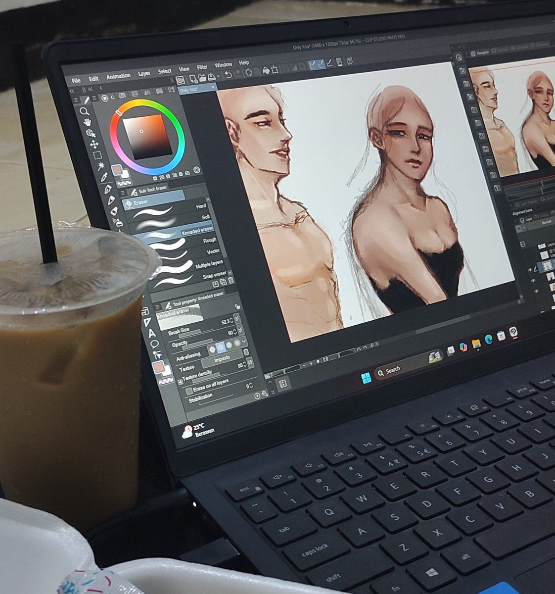 Kalau Ash gambar lagi setelah art block lama, artinya apa?

Ya, lagi patah hati.