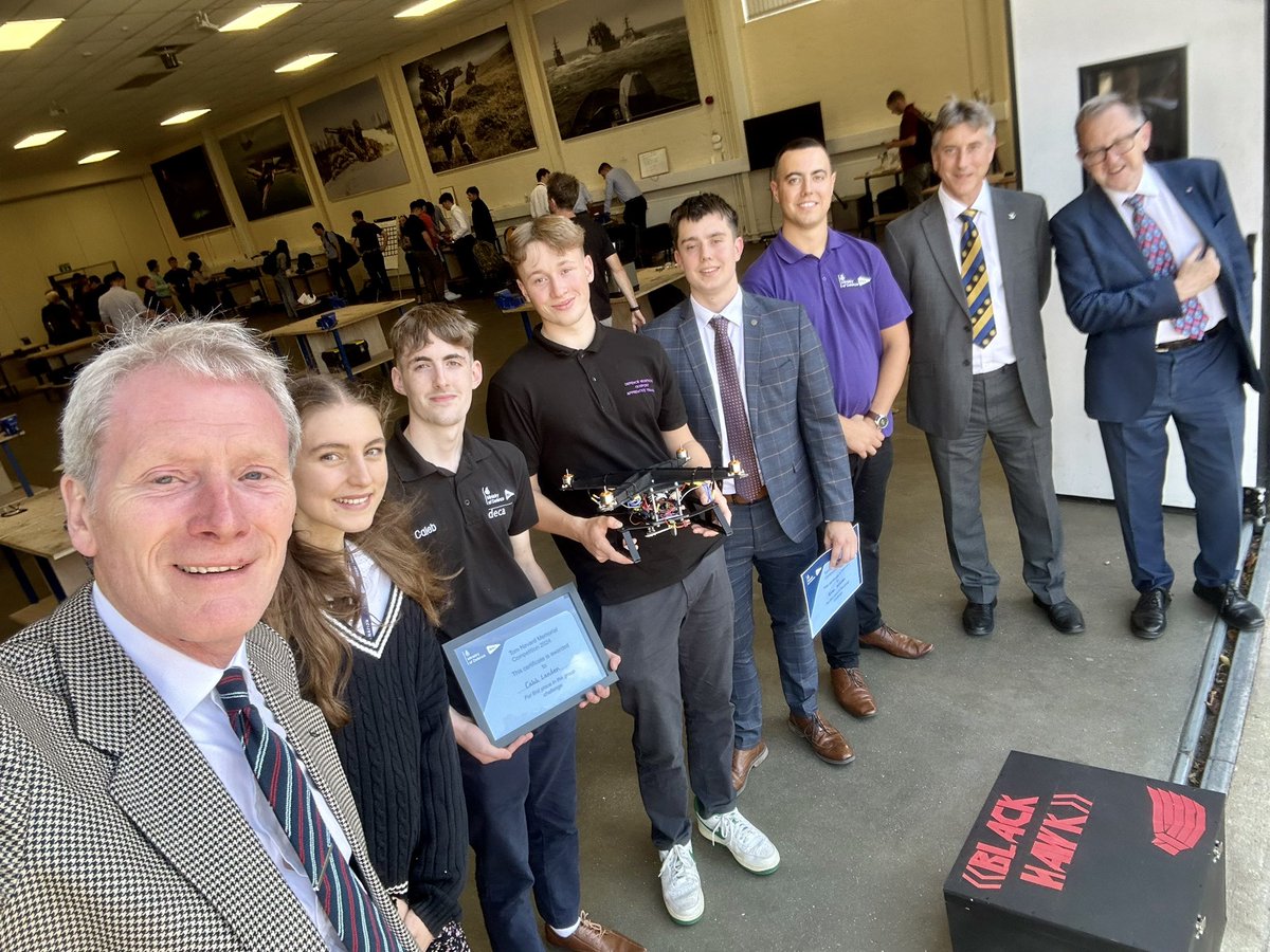 Sir Julian Young (@chf_eng_air) on Twitter photo Delighted to have judged at today’s Tom Nevard Memorial Competition for top <a href="/DefenceES/">Defence Equipment & Support</a> Apprentices: design, project manage, manufacture & trial a ‘drone’ in a week - great teamwork & multidisciplinary future talent on display. Congrats to Team Black Hawk the winner! Delighted to have judged at today’s Tom Nevard Memorial Competition for top <a href="/DefenceES/">Defence Equipment & Support</a> Apprentices: design, project manage, manufacture & trial a ‘drone’ in a week - great teamwork & multidisciplinary future talent on display. Congrats to Team Black Hawk the winner!