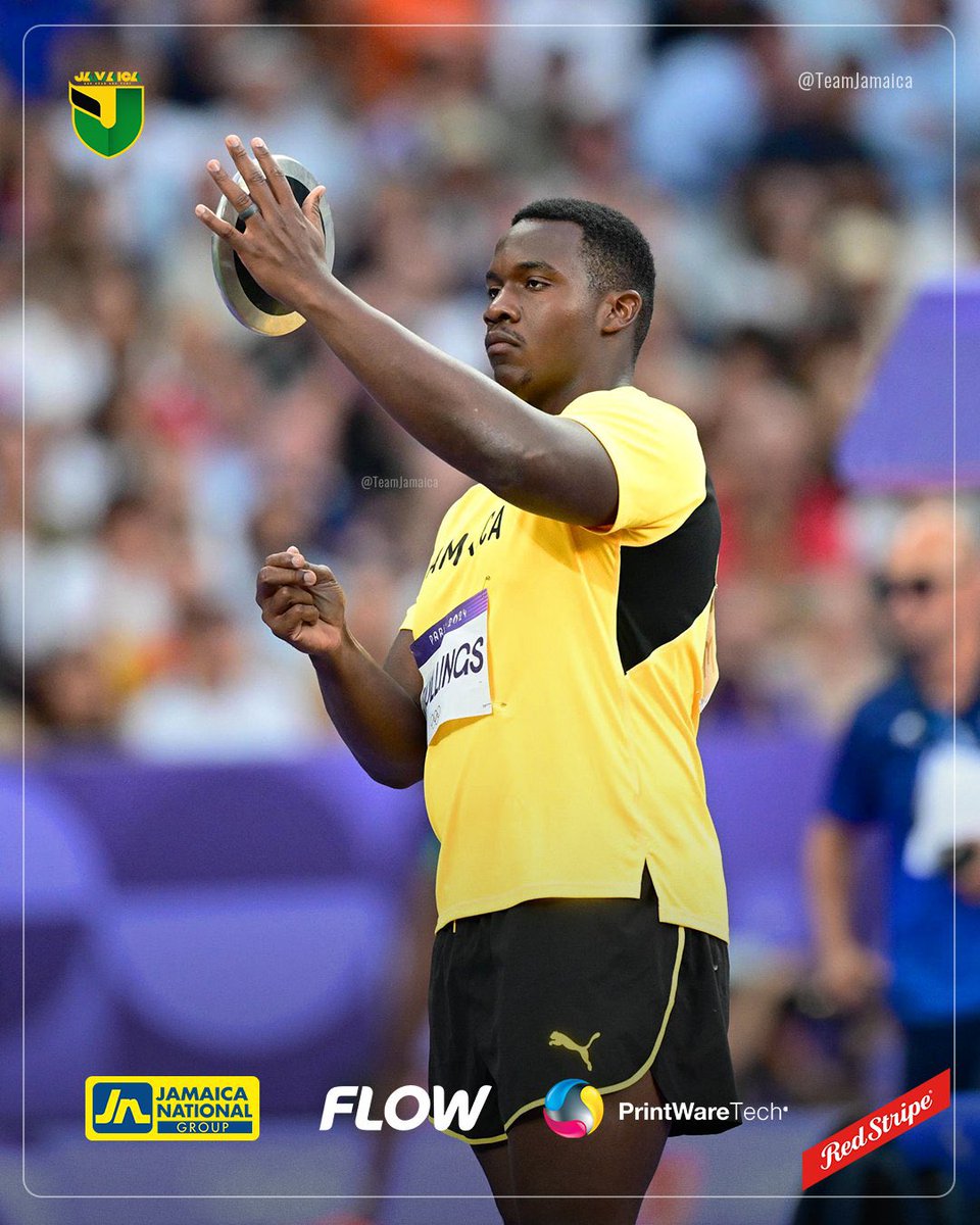 Oklahoma T&F & XC (@ou_track) on Twitter photo Top ๐ in the ๐๐จ๐ซ๐ฅ๐! ๐ฏ๐ฒ
Congrats to Ralford Mullings for closing out his time at #Paris2024 with a ninth-place finish in the discus throw finals!
๐ธ <a href="/TeamJA876/">Team Jamaica</a> | #OlympiansMadeHere Top ๐ in the ๐๐จ๐ซ๐ฅ๐! ๐ฏ๐ฒ
Congrats to Ralford Mullings for closing out his time at #Paris2024 with a ninth-place finish in the discus throw finals!
๐ธ <a href="/TeamJA876/">Team Jamaica</a> | #OlympiansMadeHere