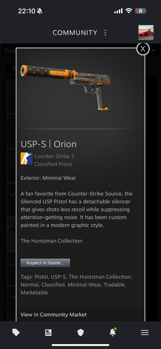 65$ USP-S | Orion - Giveaway        

Retweet &amp; Tag 2 friends           
Check out my recent Hellcase video, drop like &amp; subscribe (proof required)      
youtu.be/U5GJ87mMXq4?si…

Check out hellcasepromocode.com (proof) 

That's it.  Rolling in 5 days.
