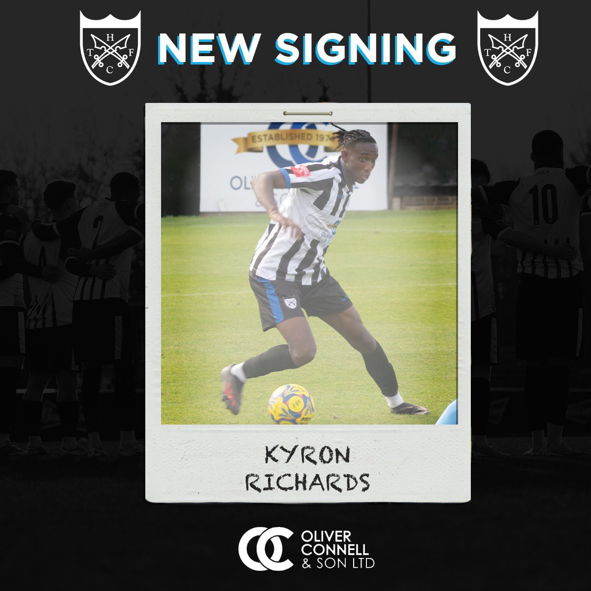 hanwelltownfc's tweet photo. Kyron Richards is a Geordie! Welcome @KY30N1 ✅

Chris Moore: “Kyron Richards was someone who caught my eye at Hanworth last season, he’s come in on trial and really caught the eye with some impressive displays. Thanks must go to @NonLeagueChance with this signing”

#UpTheGeordies