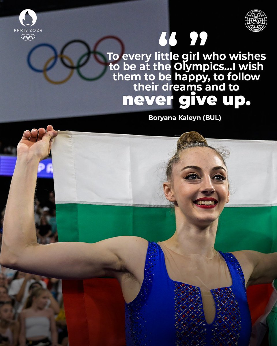 Words to live by 💚

#Paris2024 | #RhythmicGymnastics