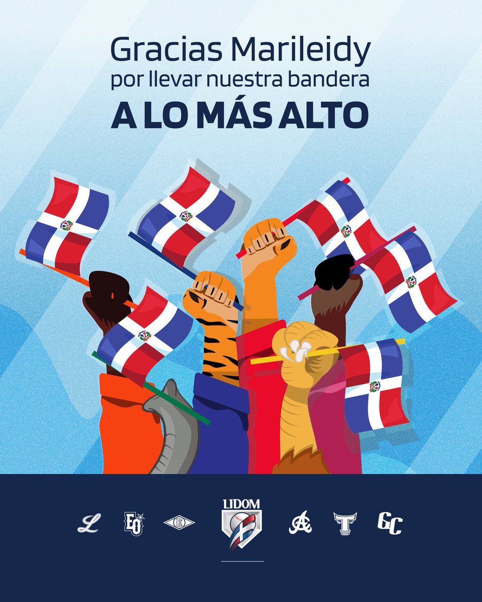¡Gracias Marileidy Paulino por alzar nuestra bandera a lo más alto! 🇩🇴🥇

Celebramos juntos como una NACIÓN que nuestro himno sonará una vez más en la cita olímpica 🙌🏻

#LIDOM