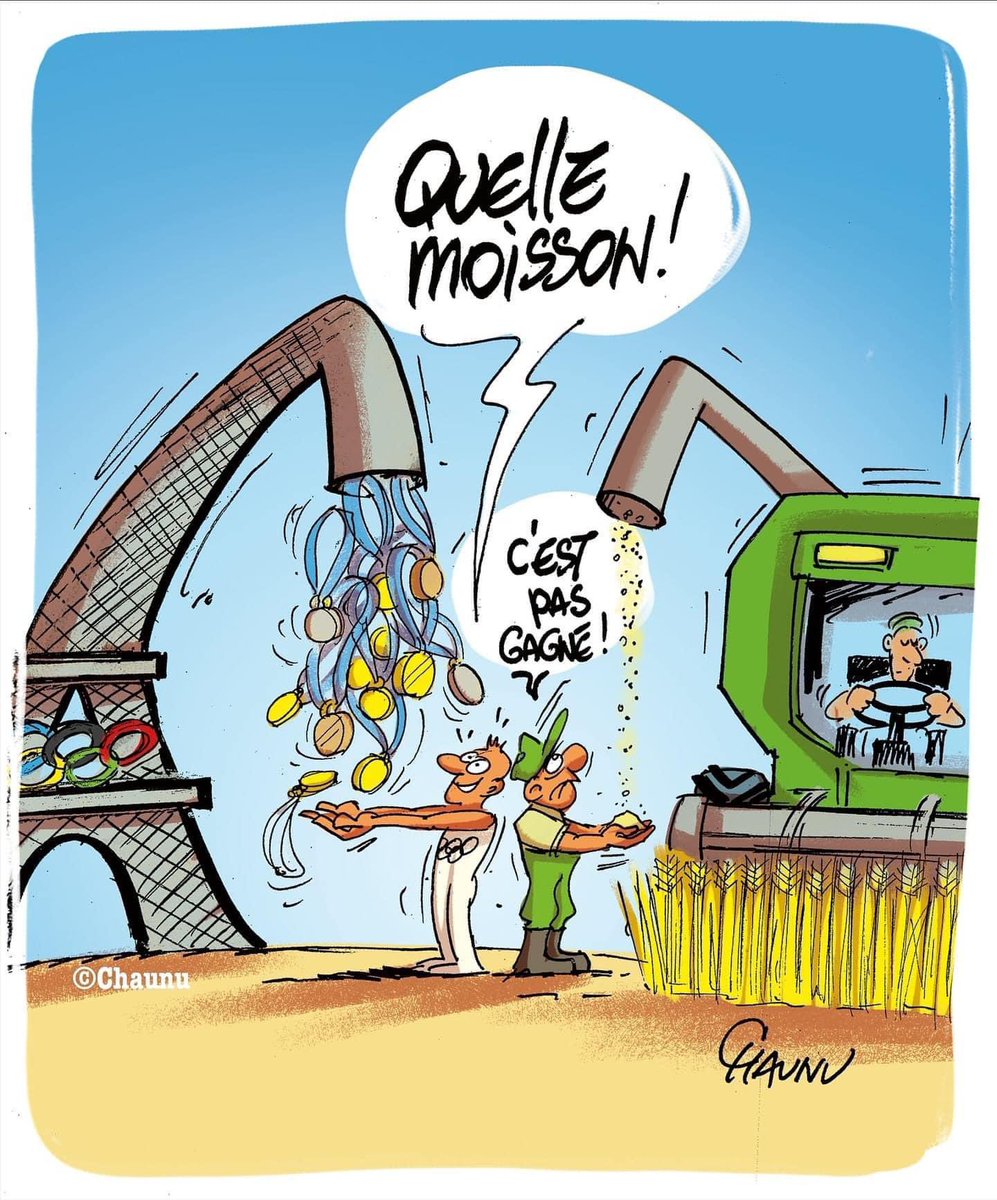 Beau résumé de notre situation agricole/JO 🤨 <a href="/EmmanuelChaunu/">CHAUNU</a> <a href="/AGPB_Cerealiers/">AGPB-Les Nouveaux Céréaliers</a> <a href="/Metiersdugrain/">La Coopération Agricole Métiers du grain</a> <a href="/intercereales/">Intercereales</a> <a href="/Fragritwittos/">FranceAgritwittos♥️</a> <a href="/MFesneau/">Marc Fesneau</a> <a href="/AgnesRunacher/">Agnès Pannier-Runacher 🇫🇷🇪🇺</a> <a href="/ChouetteAgile/">AC</a> <a href="/bo_gilles/">Gilles Bo</a>  <a href="/EricTHIROUIN/">Eric THIROUIN</a> <a href="/plumedeschamps/">Eric de LA CHESNAIS</a> <a href="/emma_ducros/">Emmanuelle Ducros</a> <a href="/Agri_Gouv/">Ministère Agriculture et Souveraineté alimentaire</a> <a href="/jeuxolympiques/">Jeux Olympiques</a> #jeuxolympiqueparis2024