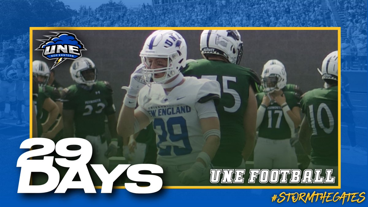 Trevor Therrien (@coachtrevt) on Twitter photo Only 2⃣9⃣ Days remain until Oscar Clark (<a href="/OscarClark777/">Oscar Clark</a>) begins his Junior Year and <a href="/UNEfootball/">University of New England Football</a> kicks off the 2⃣0⃣2⃣4⃣ Season! 🌩️🏈 #STG Only 2⃣9⃣ Days remain until Oscar Clark (<a href="/OscarClark777/">Oscar Clark</a>) begins his Junior Year and <a href="/UNEfootball/">University of New England Football</a> kicks off the 2⃣0⃣2⃣4⃣ Season! 🌩️🏈 #STG