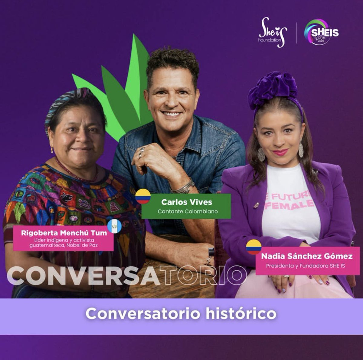 Estamos en vivo en este conversatorio desde <a href="/sheisglobalf/">She Is Global Forum</a> con <a href="/RigobertMenchu/">Rigoberta Menchú Tum</a> y <a href="/NADIASAN89/">NADIA SANCHEZ</a> 🙏🏼❤️

Conéctate aquí: vimeo.com/event/4495129/…

<a href="/traslaperla/">Tras La Perla</a>